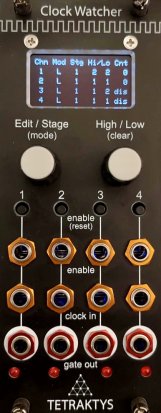 Eurorack Module Clock Watcher from Tetraktys