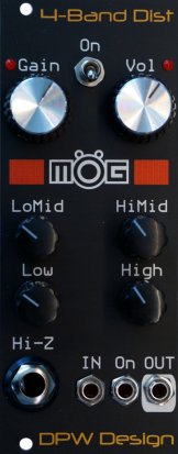 Eurorack Module 4-Band Distortion,Mög D-2 from DPW Design