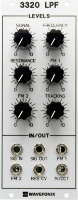 Eurorack Module 3320 Low-Pass Filter (LPF) from Wavefonix