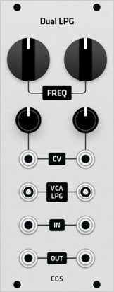 Eurorack Module CGS Dual LPG (Grayscale panel) from Grayscale