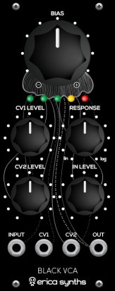 Eurorack Module Black VCA V2 from Erica Synths