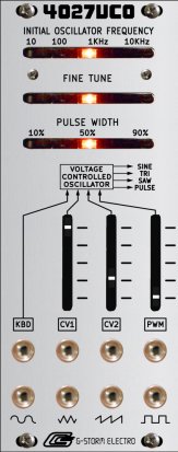 Eurorack Module 4027 VCO Aluminum from G-Storm Electro