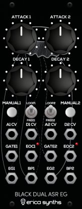 Eurorack Module Black Dual ASR EG from Erica Synths