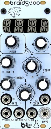 Eurorack Module Braids White Color from Blue Lantern Modules