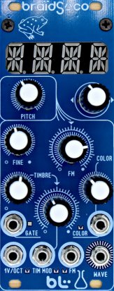 Eurorack Module Braids Blue Color from Blue Lantern Modules