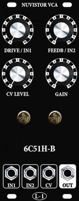 Eurorack Module Nuvistor VCA (black panel) from L-1