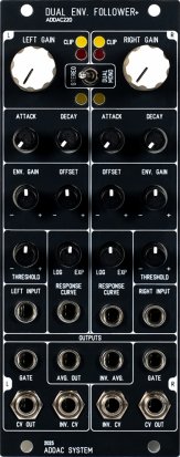 Eurorack Module ADDAC220 Dual Envelope Follower + from ADDAC System