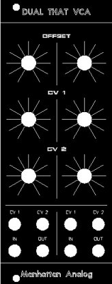 Eurorack Module Dual That Vca from Manhattan Analog