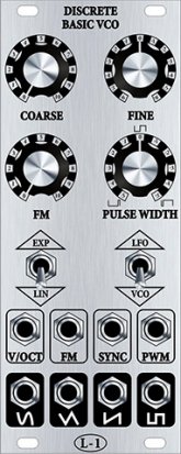 Eurorack Module Discrete Basic VCO from L-1