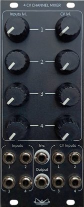 Eurorack Module 4 CV CHANNEL MIXER from AT1