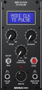 Eurorack Module MIDI clock to Pulse from EMW