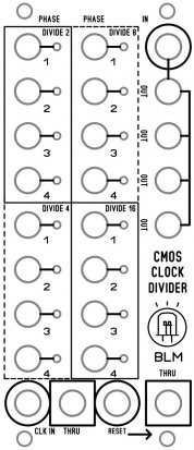 Eurorack Module Cmos Clock Divider from Blue Lantern Modules