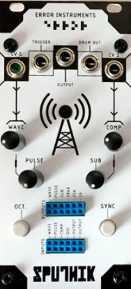 Eurorack Module Sputnik Radio WHITE from Error Instruments