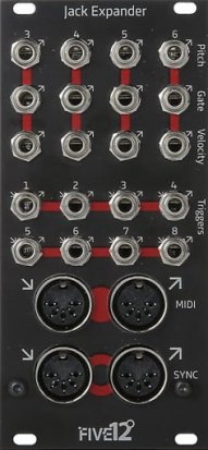 Eurorack Module Jack Expander (black) from Five12