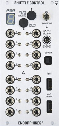 Eurorack Module Shuttle Control (silver) from Endorphin.es