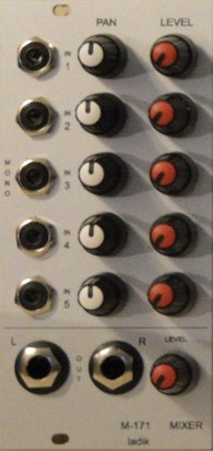 Eurorack Module M-171 pannable mixer  from Ladik