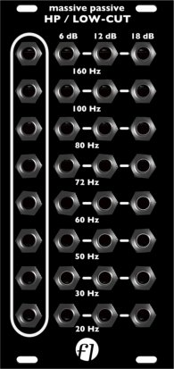 Eurorack Module massive passive HP/LOW-CUT from eurorack essentials