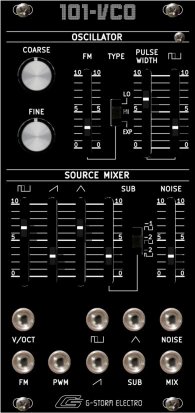 Eurorack Module 101-VCO r2  from G-Storm Electro