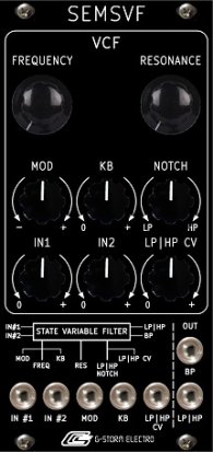 Eurorack Module SEMSVF from G-Storm Electro