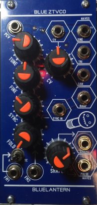 Eurorack Module Blue ZTVCO from Blue Lantern Modules