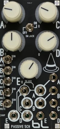 Eurorack Module Five Channel Passive Pro from Blue Lantern Modules