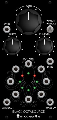 Eurorack Module Black Octasource from Erica Synths