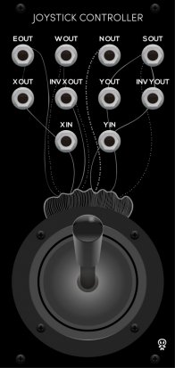 Eurorack Module Black Joystick controller from Erica Synths