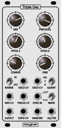 Eurorack Module Triple VCO from Modcan