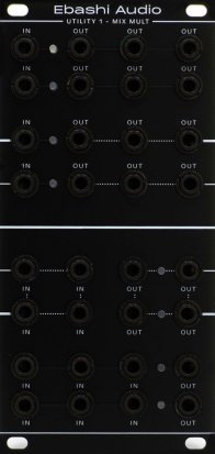 Eurorack Module UTILITY – 1 Mix Mult from Ebashi Audio