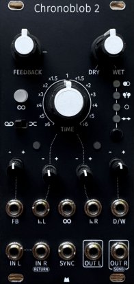 Eurorack Module Chronoblob2 - Black Panel from Mörk Modules