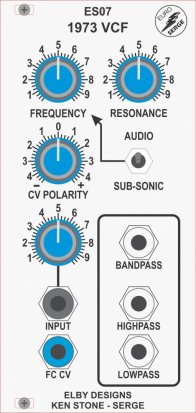 Eurorack Module ES07 - 1973 VCF from Elby Designs