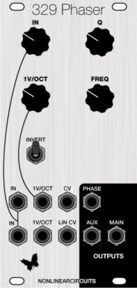 Eurorack Module 329 Phase/Flange (Clarke Robinson panel) from Nonlinearcircuits