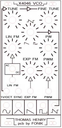 Eurorack Module Thomas Henry X-4046 VCO from Fonitronik