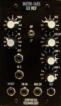 Frac Module MOTM 1485 GX VCF from Synthesis Technology