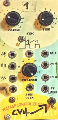 Eurorack Module VCO MFOS w/CV4 from MFOS