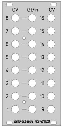 Eurorack Module Cirklon CVIO (custom) from Sequentix