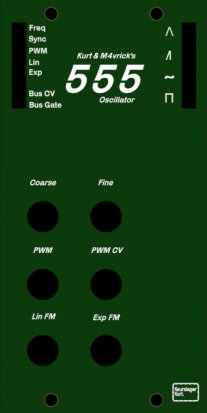 AE Modular Module Kurt & M4vrick's 555 Oscillator from Keurslager Kurt