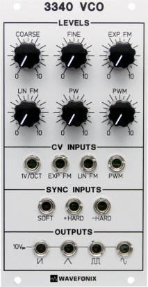 Eurorack Module 3340 Voltage-Controlled Oscillator (VCO) from Wavefonix