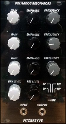 Eurorack Module Fitzgreyve - Polymoog Resonators (black) from Other/unknown