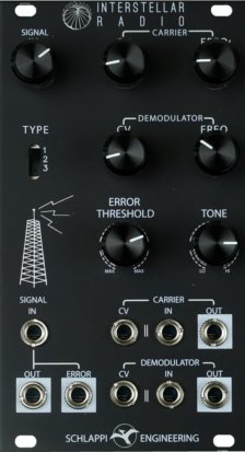 Eurorack Module Interstellar Radio (Black Panel) from Schlappi Engineering