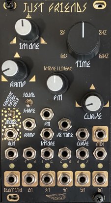 Eurorack Module Black & Gold Just Friends Panel from Modular Maculata