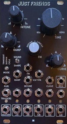 Eurorack Module Just Friends - Black Panel from Mörk Modules