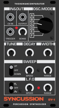 Eurorack Module Syncussion SY-1 Percussion Synthesizer from Other/unknown