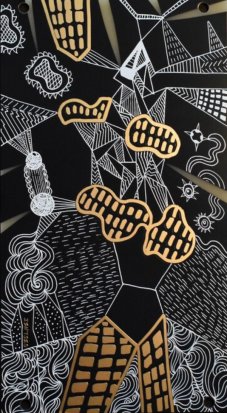 Eurorack Module Blank Panel Isn'tses with geometric design Artwork by Lisa McKendrick from Other/unknown