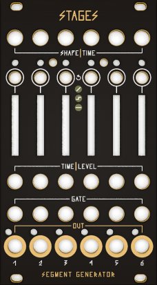 Eurorack Module Stages Black & Gold Panel from Other/unknown