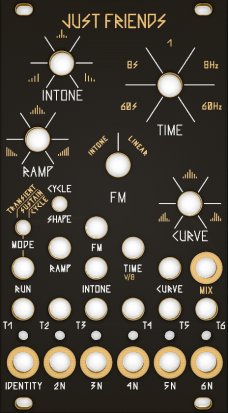 Eurorack Module Just Friends Black & Gold Panel from Other/unknown