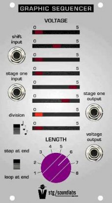 Eurorack Module Graphic Sequencer from STG Soundlabs