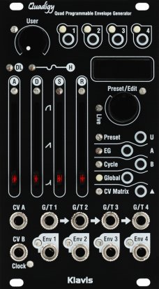 Eurorack Module Quadigy (Black panel) from Klavis