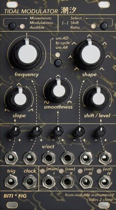 Eurorack Module BITIWORKSHOP * FIG TIDAL MODULATOR 潮汐 from Other/unknown