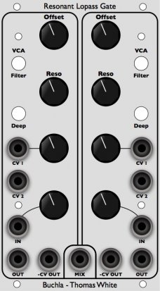 Eurorack Module Thomas White dual Resonant Lopass Gate from Other/unknown